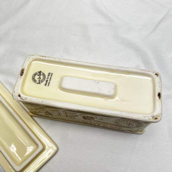 Sur La Table Ceramic Salt Box Spices Box Made in Italy The Art & Soul Of Cooking - Picture 6 of 11